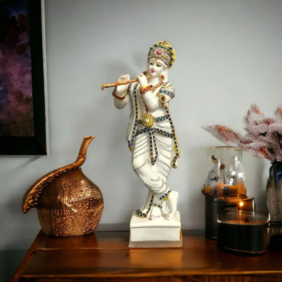 Width Standing Krishan Decorative Idol, Home